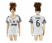 Women's Juventus #6 Pogba Sec Away Soccer Club Jersey