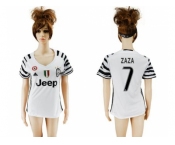 Women's Juventus #7 ZAZA Sec Away Soccer Club Jersey
