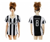 Women's Juventus #8 Marchisio Home Soccer Club Jersey