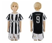 Juventus #9 Higuain Home Kid Soccer Club Jersey