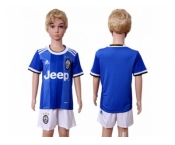 Juventus Blank Away Kid Soccer Club Jersey 1
