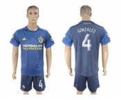 Los Angeles Galaxy #4 Gonzalez Away Soccer Club Jersey