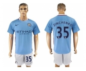 Manchester City #35 Zinchenko Home Soccer Club Jersey