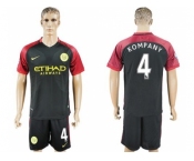 Manchester City #4 Kompany Away Soccer Club Jersey