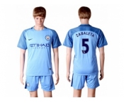 Manchester City #5 Zabaleta Home Soccer Club Jersey2