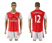 Arsenal #12 Giroud Home Soccer Club Jersey2