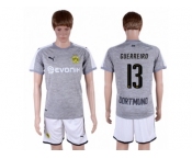 Dortmund #13 Guerreiro Grey Soccer Club Jersey