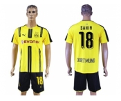 Dortmund #18 Sahin Home Soccer Club Jerseys