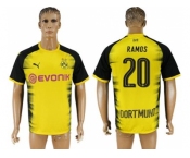 Dortmund #20 Ramos Yellow Soccer Club Jersey