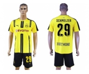 Dortmund #29 Schmelzer Home Soccer Club Jerseys