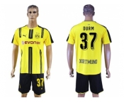 Dortmund #37 Durm Home Soccer Club Jerseys