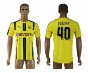 Dortmund #40 Dudziak Home Soccer Club Jersey