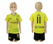Dortmund #11 Reus Home Kid Soccer Club Jersey