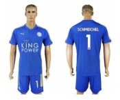 Leicester City #1 Schmeichel Home Soccer Club Jersey