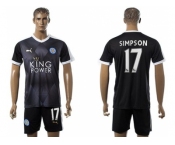 Leicester City #17 Simpson Away Soccer Club Jersey 1