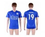 Leicester City #19 Slimani Home Soccer Country Jersey
