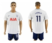 Tottenham Hotspur #11 Lamela White Blue Soccer Club Jersey