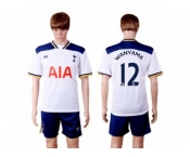 Tottenham Hotspur #12 Wanyama White Home Soccer Club Jersey1