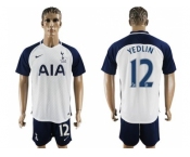 Tottenham Hotspur #12 Yedlin White Home Soccer Club Jersey
