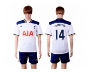 Tottenham Hotspur #14 Clinton White Home Soccer Club Jersey