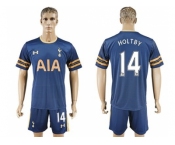 Tottenham Hotspur #14 Holtby Away Soccer Club Jersey