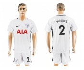 Tottenham Hotspur #2 Walker White Home Soccer Club Jersey