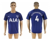 Tottenham Hotspur #4 Alderweireld Away Soccer Club Jersey1