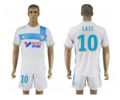 Marseille #10 Lass Home Soccer Club Jersey1