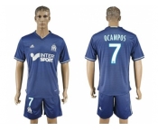 Marseille #7 Ocampos Away Soccer Club Jersey2