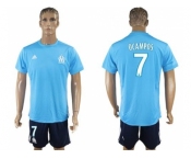 Marseille #7 Ocampos Away Soccer Club Jersey