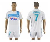 Marseille #7 Ocampos Home Soccer Club Jersey2