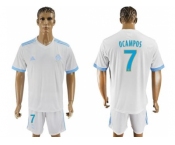 Marseille #7 Ocampos Home Soccer Club Jersey