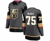 Women Vegas Golden Knights #75 Ryan Reaves Authentic Black Home Fanatics Branded Breakaway NHL Jersey