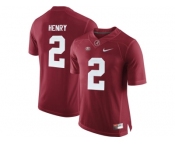 2016 Alabama Crimson Tide Derrick Henry #2 College Football Limited Jersey - Crimson