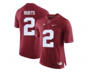2016 Alabama Crimson Tide Jalen Hurts #2 College Football Limited Jerseys - Crimson