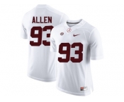 2016 Alabama Crimson Tide Jonathan Allen #93 College Football Limited Jersey -White