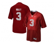 2016 Men's Alabama Crimson Tide Calvin Ridley #3 College Football Pro Combat Jersey - Crimson