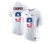 2016 US Flag Fashion Alabama Crimson Tide Amari Cooper #9 College Football Limited Jersey - White