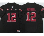 Men's Alabama Crimson Tide #12 Keelon Russell Black 2026 F.U.S.E Stitched Football Jersey