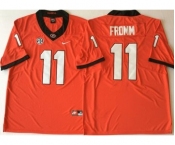 Georgia Bulldogs #11 Jake Fromm Red College Football Jersey