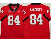 Men's Georgia Bulldogs #84 Ladd McConkey Red 2025 F.U.S.E. Stitched Jersey Men's Georgia Bulldogs #84 Ladd McConkey Red 2025 F.U.S.E. Stitched Jersey