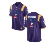 2016 US Flag Fashion Men's LSU Tigers Patrick Peterson #7 College Football Limited Jersey - Purple