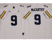 Men's Michigan Wolverines #9 J.J. McCarthy White 2024 F.U.S.E. Stitched Jersey