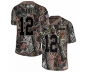 Youth Nike New England Patriots #12 Tom Brady Camo Untouchable Limited NFL Jersey