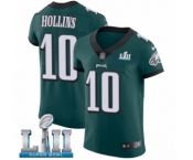 Men's Nike Philadelphia Eagles #10 Mack Hollins Midnight Green Team Color Vapor Untouchable Elite Player Super Bowl LII NFL Jersey