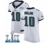 Men's Nike Philadelphia Eagles #10 Mack Hollins White Vapor Untouchable Elite Player Super Bowl LII NFL Jersey