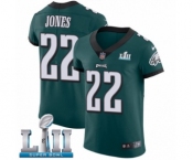 Men's Nike Philadelphia Eagles #22 Sidney Jones Midnight Green Team Color Vapor Untouchable Elite Player Super Bowl LII NFL Jersey