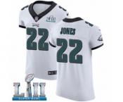 Men's Nike Philadelphia Eagles #22 Sidney Jones White Vapor Untouchable Elite Player Super Bowl LII NFL Jersey