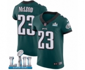 Men's Nike Philadelphia Eagles #23 Rodney McLeod Midnight Green Team Color Vapor Untouchable Elite Player Super Bowl LII NFL Jersey