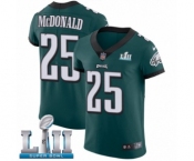 Men's Nike Philadelphia Eagles #25 Tommy McDonald Midnight Green Team Color Vapor Untouchable Elite Player Super Bowl LII NFL Jersey
